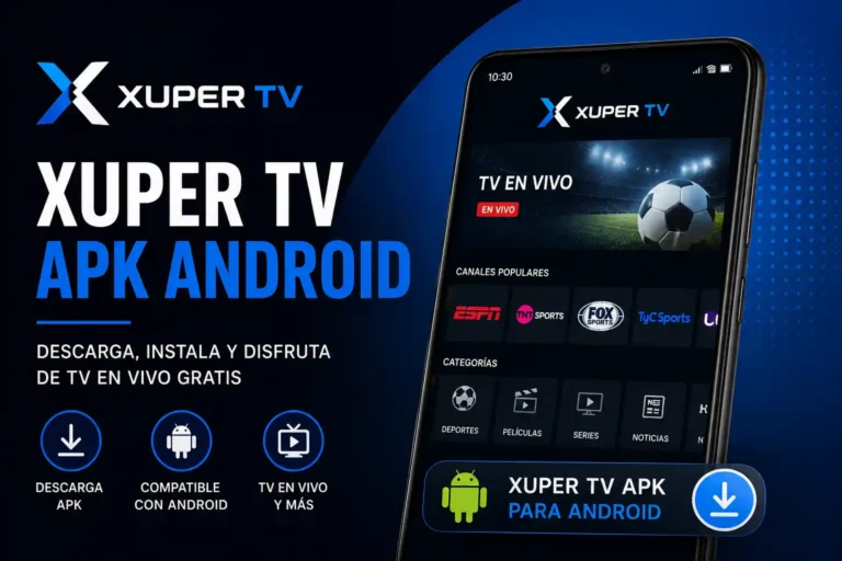 Xuper TV APK en Android Móviles, Tablets y TV