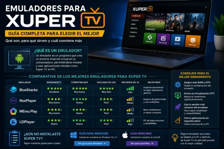 Xuper TV con BlueStacks